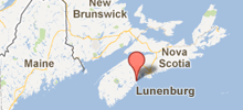 Map of Bluenose II home port
